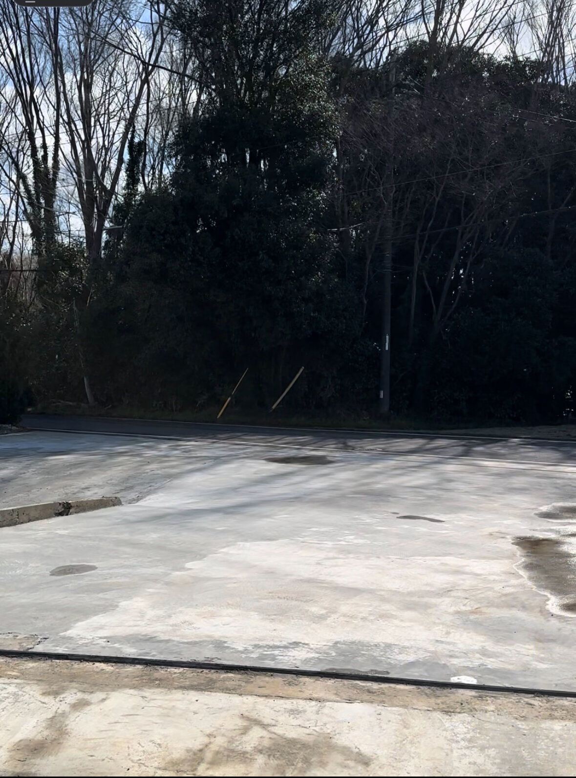 Chiba Logistics & Industrial Yard — paved yard next to trees
