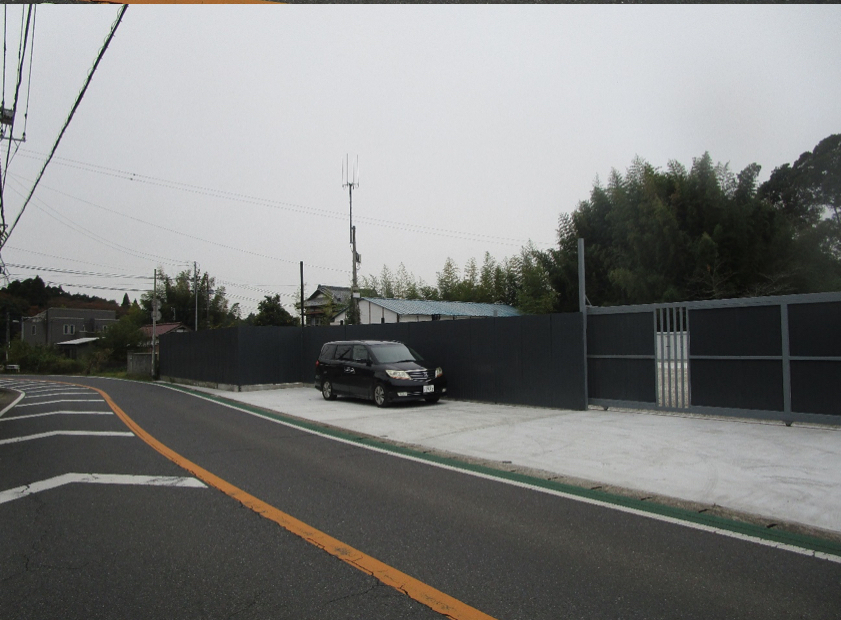 Sakura Industrial Yard — road outside the facility