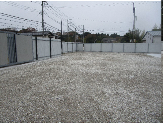 Sakura Industrial Yard — gravel yard with fencing