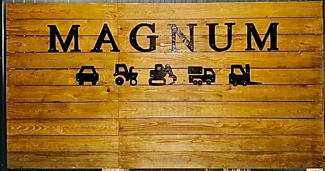 Magnum-branded shipping container